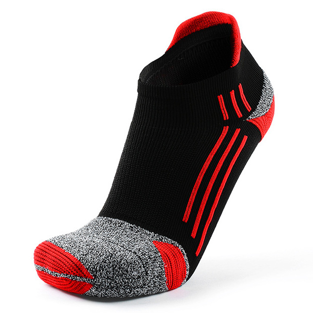 MEIKAN Walking Short Compression Socks Professional  Sports Training Men Running Quick Dry Breathable Cushioning Socks